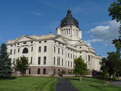 The South Dakota capitol building