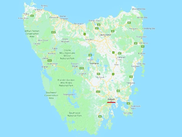 Tas run 01 Tas map