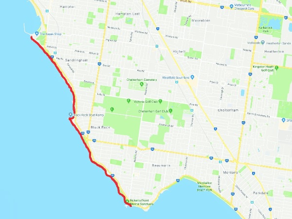 Vic run 03 run map