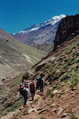 On the walk-in to Confluencia