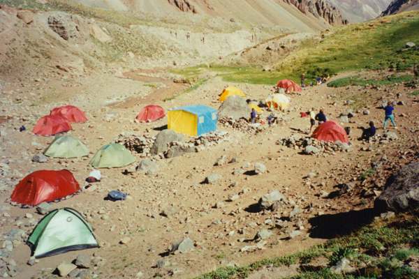 Camp 1 at Confluencia