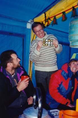 Christmas Eve at base camp on Aconcagua