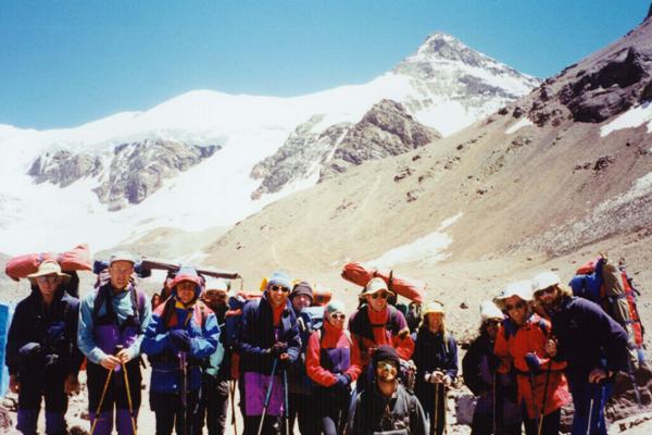 Preparing to leave Plaza de Mulas on 27 December 1994