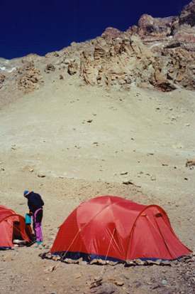 Our Canada Place campsite on Aconcagua